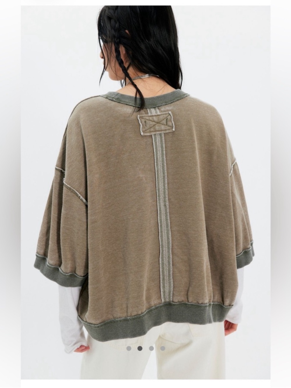 Free People NWT Everything Pullover Size Medium in Caiman - Picture 3 of 10